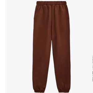 ☆ZARA BROWN PLUSH JOGGING PANTS ☆